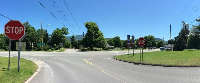 The intersection in Jay