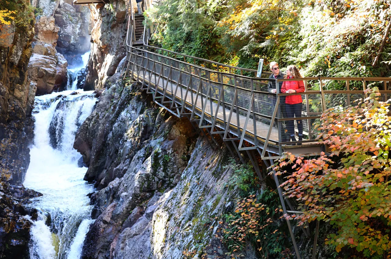 High Falls Gorge in the fall.