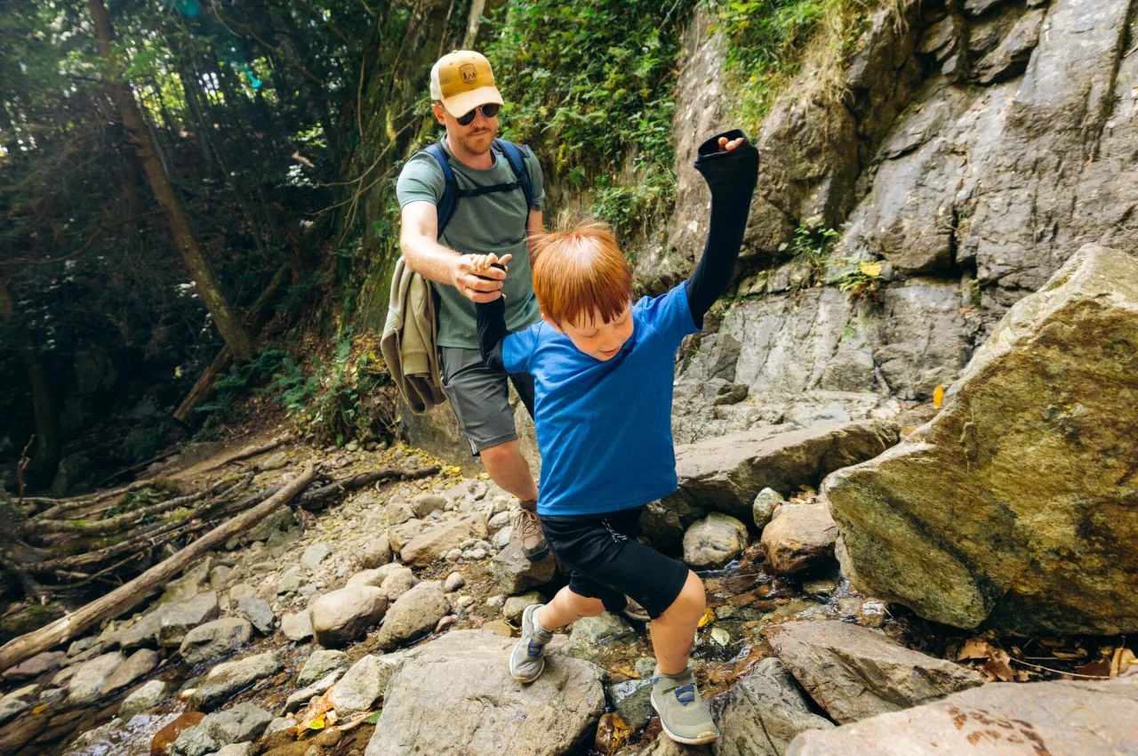 Hiking in the Adirondacks.