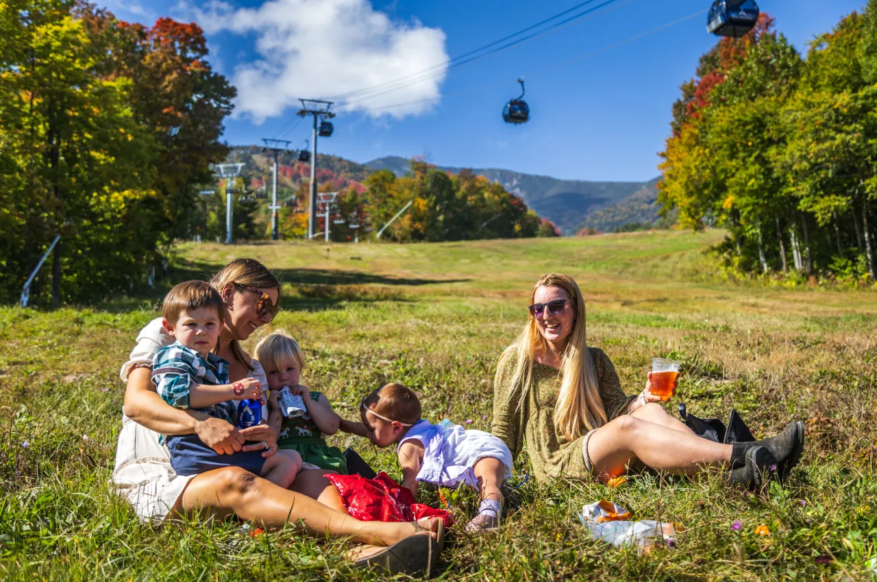 A family at Oktoberfest