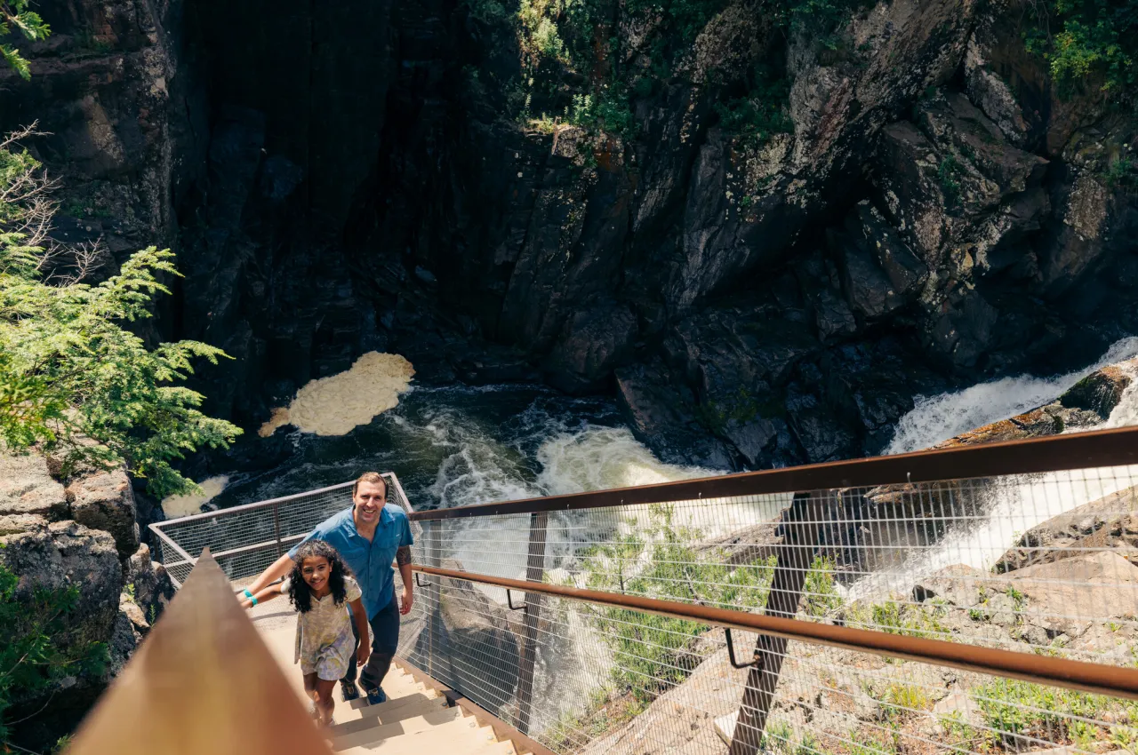 A family. at High Falls Gorge
