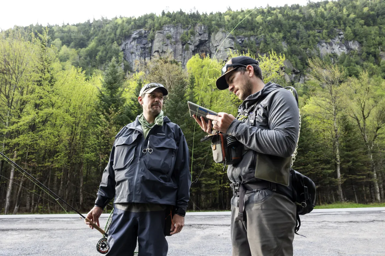 Fly fishing event in Adirondacks.
