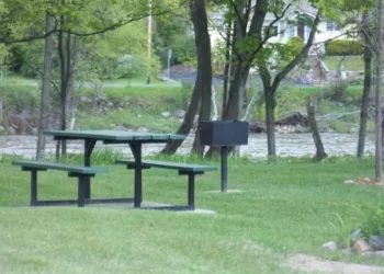This park has lovely river views.