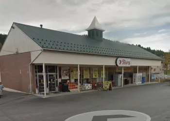 The exterior of Tops Friendly Markets in Au Sable Forks NY