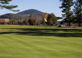 The greens of Cobble Hill Golf Course.