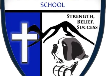 St Bernards School logo of sheild