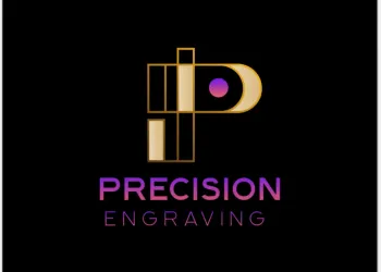 A stylized letter P with Precision Engraving below.