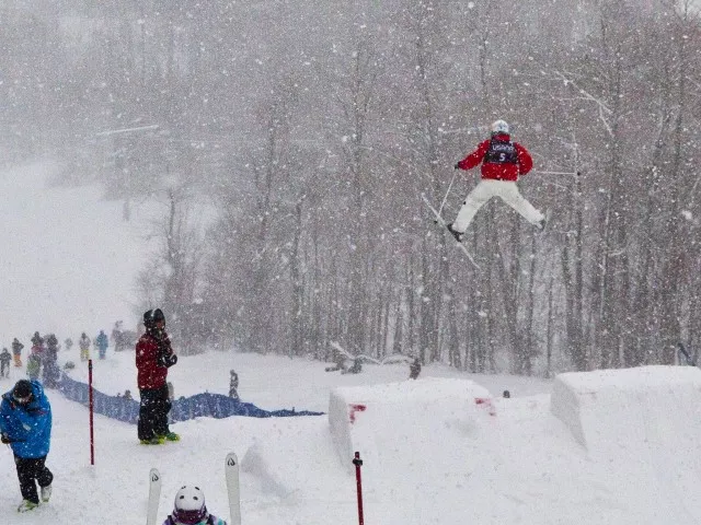 Moguls competition of the Wilderness Trail at Whiteface Mountain