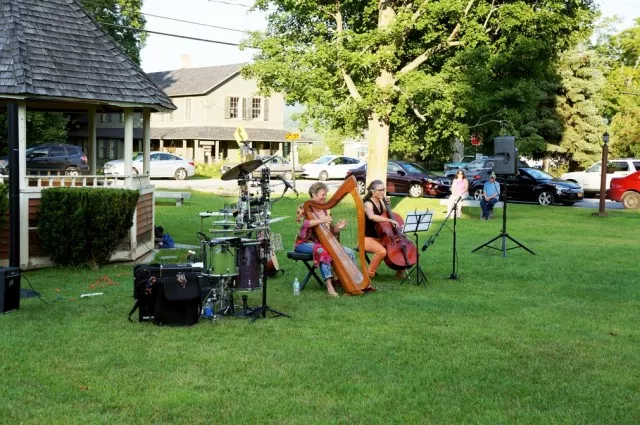Martha Gallagher's August, 2014, concert on the Jay Village Green