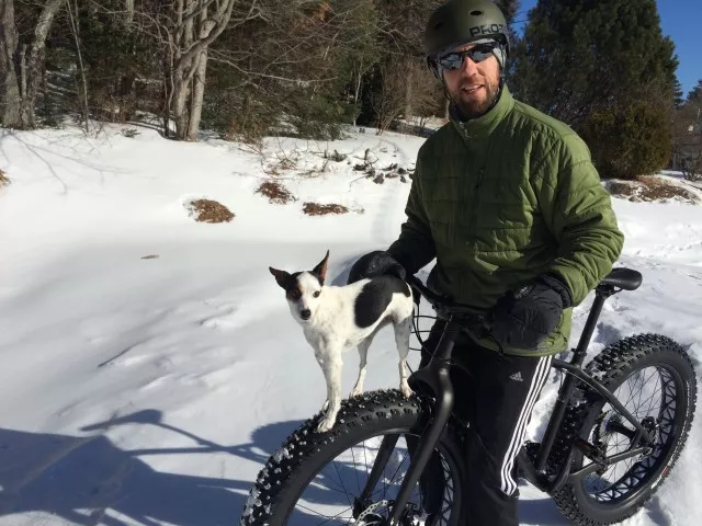 Fat Tire Biking with Dog