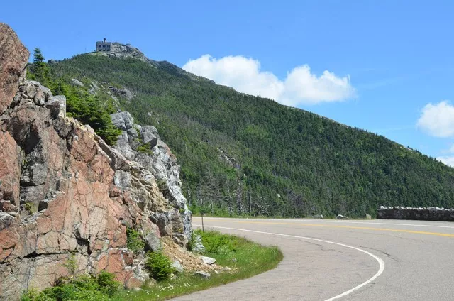 Drive up Whiteface Memorial Highway, Castle in the distance