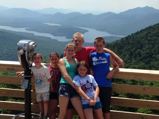 From the top of Little Whiteface the view of Lake Placid is amazing!
