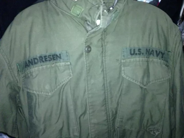 My Dad's Navy Jacket - He Was A Seabee During The Korean War