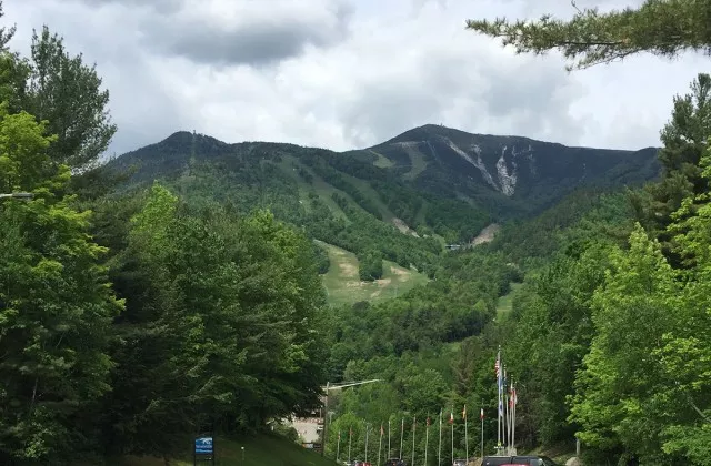 Arriving at Whiteface Mountain Bike Park