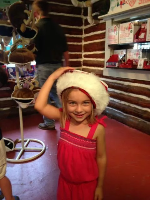 Enjoying the Hat Maker's shop!