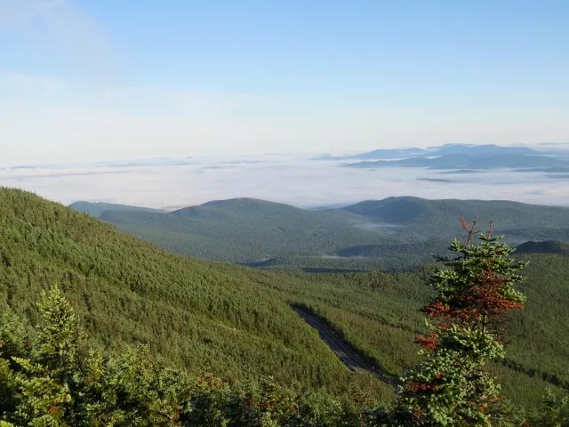 View from Whiteface Mountain, photo by Joan Collins