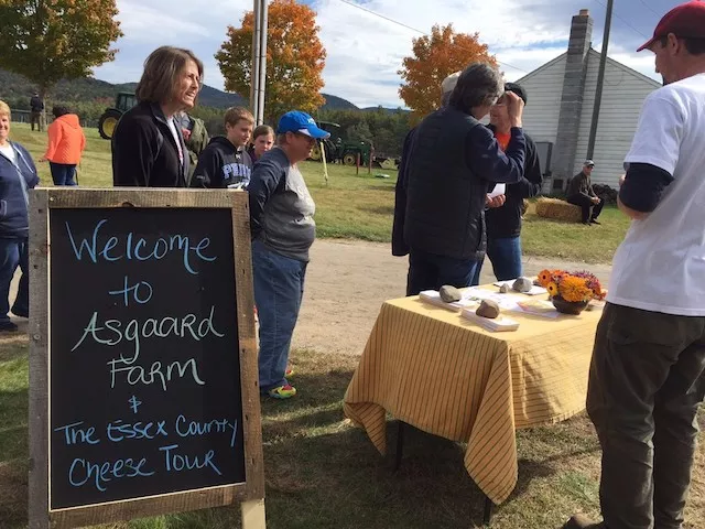The cheese tour is a great way to combine goodies and beautiful fall color.