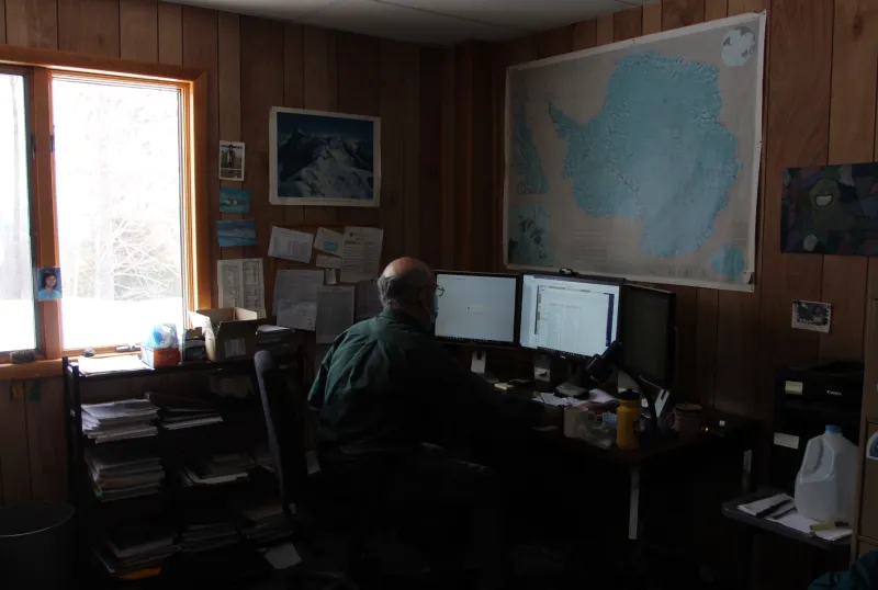Richard Brandt in his office at the ASRC.