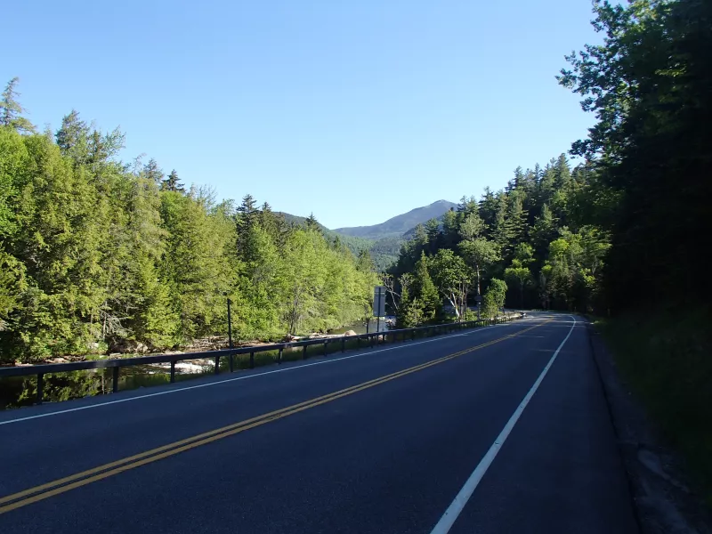 A view of Whiteface Mountain from Route 86 in Wilmington, NY