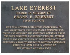 A memorial plaque dedicated to Frank E. Everest.