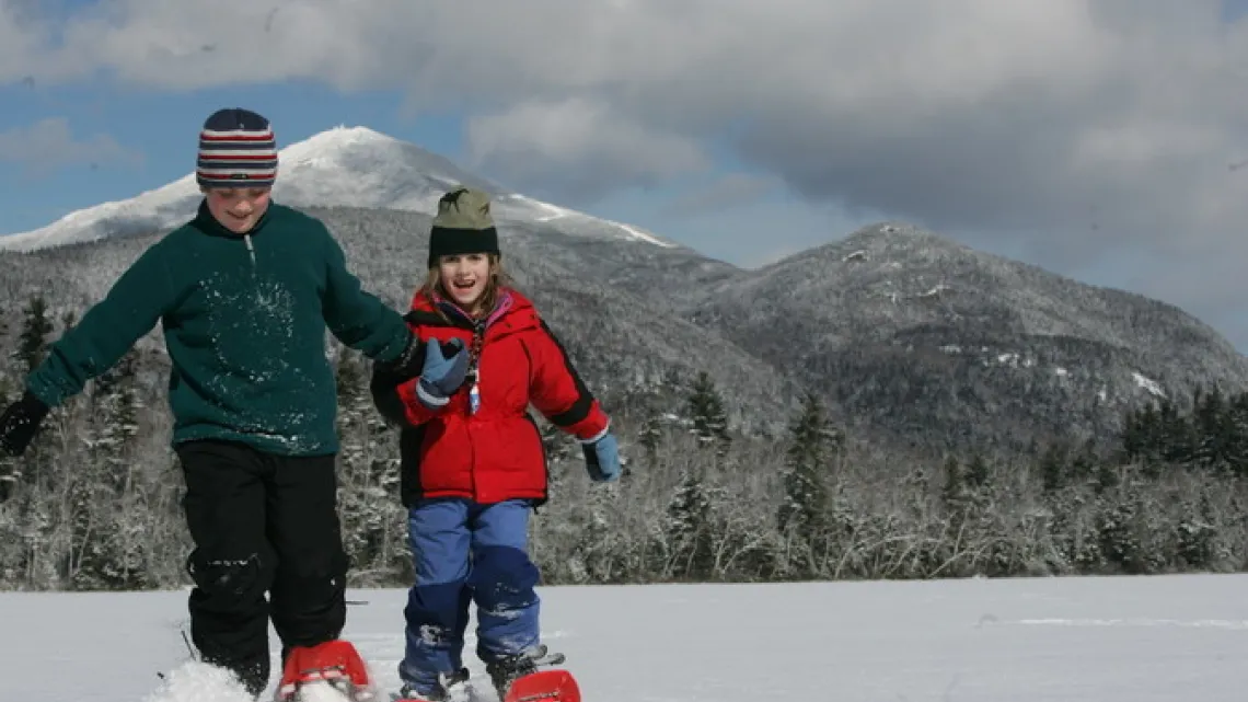 It's easy to learn to snowshoe.